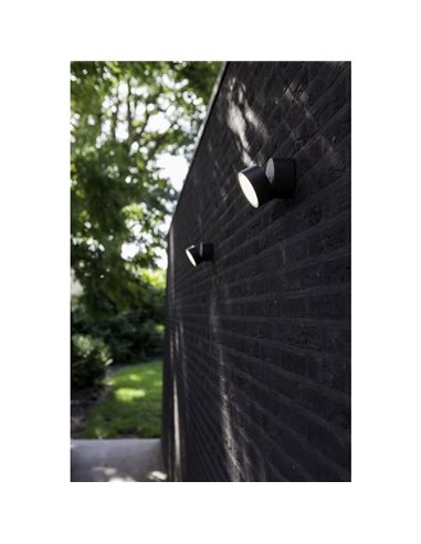 Aplique de pared exterior LED TRUMPET con foco móvil 4000K 9,5W 1100Lm IP54 antracita