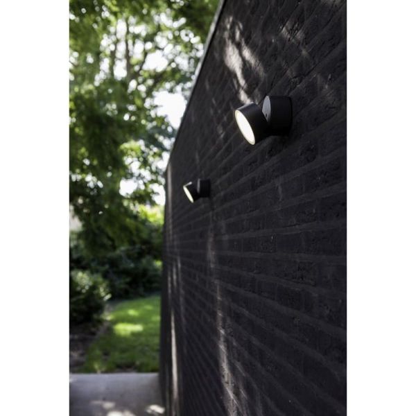 Aplique de pared exterior LED TRUMPET con foco móvil 4000K 9,5W 1100Lm IP54 antracita