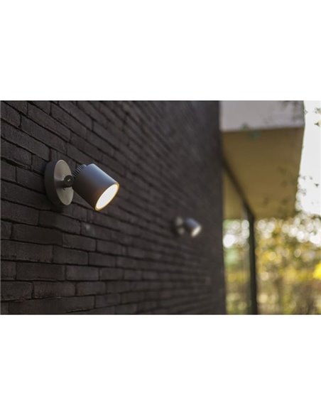 Arandela LED para exterior EXPLORER 300K antracite 5,9W IP54
