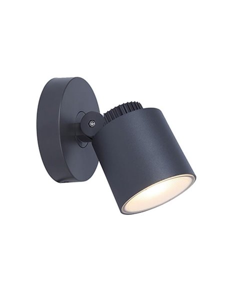 Aplique exterior de pared LED EXPLORER 300K antracita 5,9W IP54