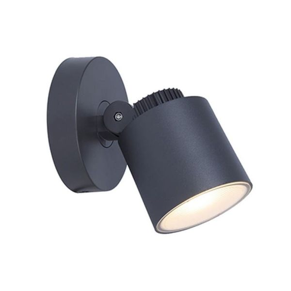 Aplique exterior de pared LED EXPLORER 300K antracita 5,9W IP54