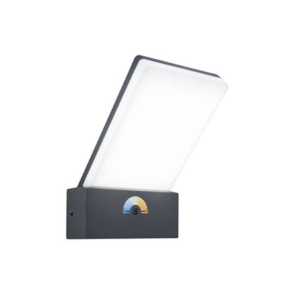 Aplique de exterior LED elegante PANO con interruptor de color ajustable integrado 3000K-5000K