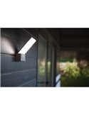 Aplique de exterior LED elegante PANO con interruptor de color ajustable integrado 3000K-5000K