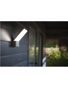 Aplique de exterior LED elegante PANO con interruptor de color ajustable integrado 3000K-5000K 2
