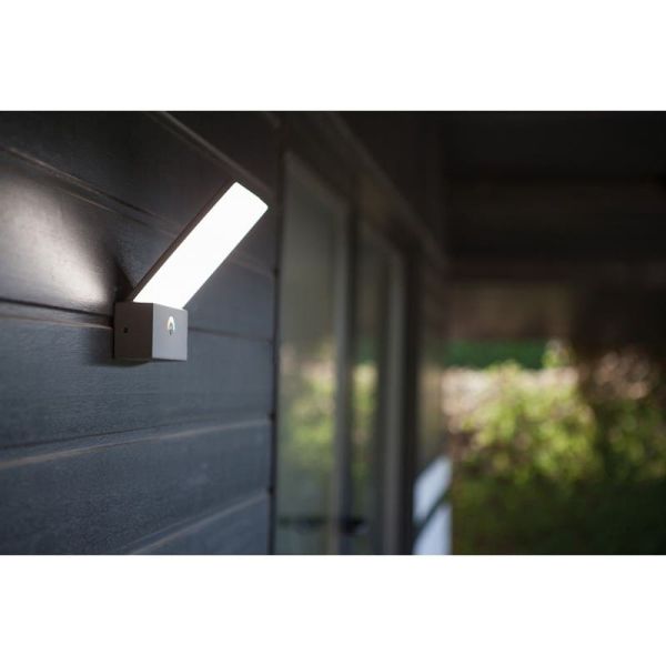 Aplique de exterior LED elegante PANO con interruptor de color ajustable integrado 3000K-5000K