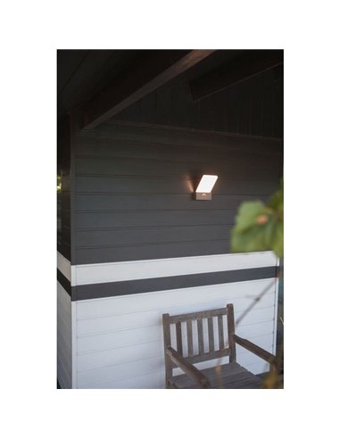 Aplique de exterior LED elegante PANO con interruptor de color ajustable integrado 3000K-5000K