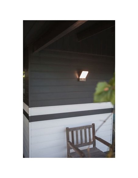 Aplique LED elegante para exterior PANO com interruptor de cor ajustável integrado 3000K-5000K