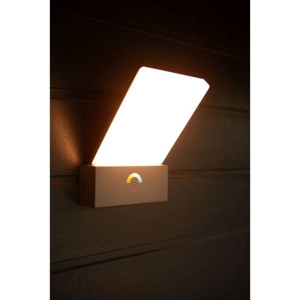 Aplique de exterior LED elegante PANO con interruptor de color ajustable integrado 3000K-5000K