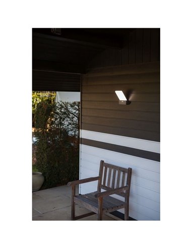 Aplique de exterior LED elegante PANO con interruptor de color ajustable integrado 3000K-5000K