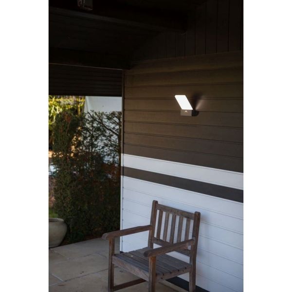 Aplique de exterior LED elegante PANO con interruptor de color ajustable integrado 3000K-5000K