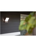 Aplique de exterior LED elegante PANO con interruptor de color ajustable integrado 3000K-5000K