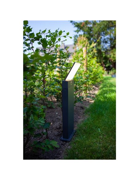 Columna de exterior LED PANO con interruptor de color ajustable integrado 3000K-5000K