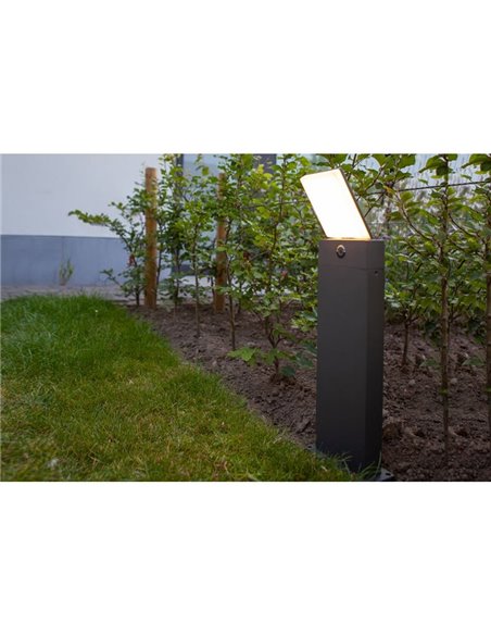 Coluna exterior PANO LED com interruptor de cor ajustável integrado 3000K-5000K