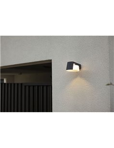 Aplique LED redondo MOON para exterior com potente feixe de luz de 1500Lm 2