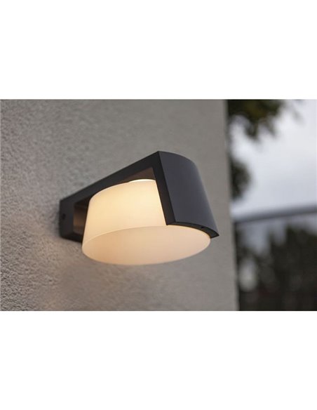 Aplique LED de pared Exterior MOON redondo con potente haz de luz 1500Lm