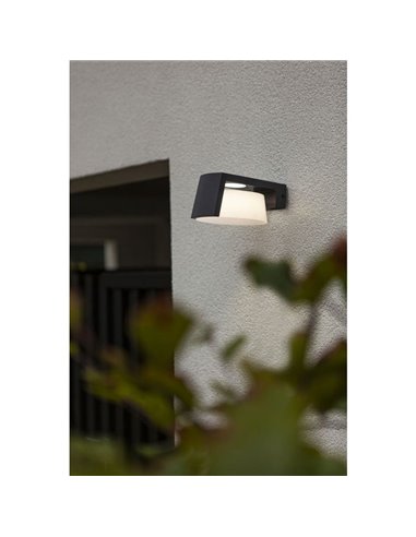Aplique LED de pared Exterior MOON redondo con potente haz de luz 1500Lm