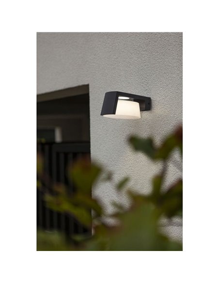 Aplique LED de pared Exterior MOON redondo con potente haz de luz 1500Lm