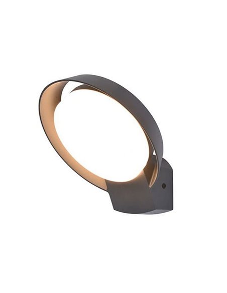 Aplique de pared redondo POLO para exterior LED antracita 15W 3000K