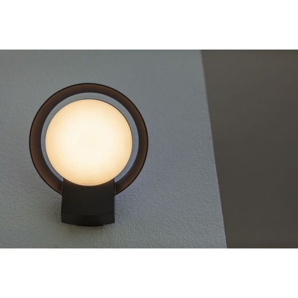 Aplique de pared redondo POLO para exterior LED antracita 15W 3000K