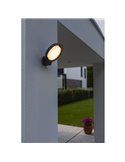 Aplique de pared redondo POLO para exterior LED antracita 15W 3000K
