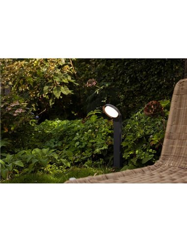 Baliza LED de exterior redondo POLO 15W 3000K en antracita 1540Lm 15W 3000K