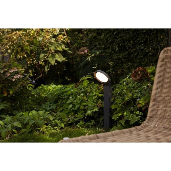 Balise d'extérieur LED ronde POLO 15W 3000K en anthracite 1540Lm 15W 3000K