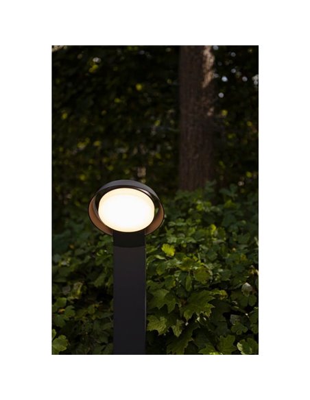 Baliza LED de exterior redondo POLO 15W 3000K en antracita 1540Lm 15W 3000K