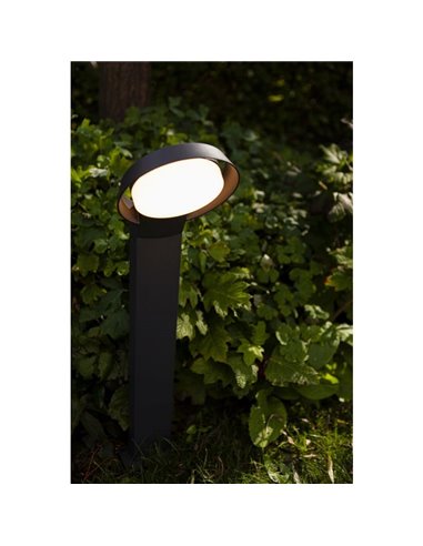 Baliza LED de exterior redondo POLO 15W 3000K en antracita 1540Lm 15W 3000K