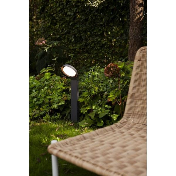 Farol LED exterior redondo POLO 15W 3000K em antracite 1540Lm 15W 3000K