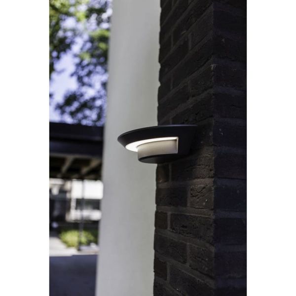 Aplique de pared exterior LED GHOST ovalado antracita 4000K 700Lm 7,5W