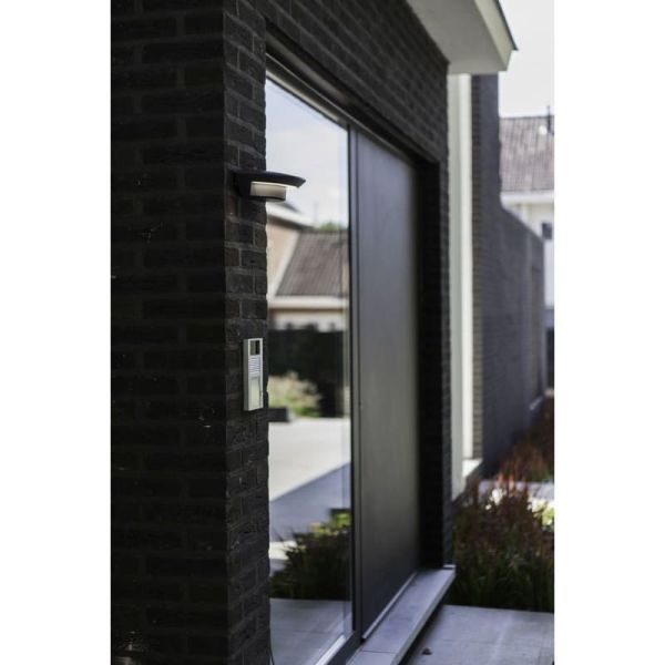 Aplique de pared exterior LED GHOST ovalado antracita 4000K 700Lm 7,5W