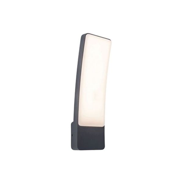KIRA aplique de parede LED curvado antracite super potente para exterior 17,3W 4000K 1950Lm
