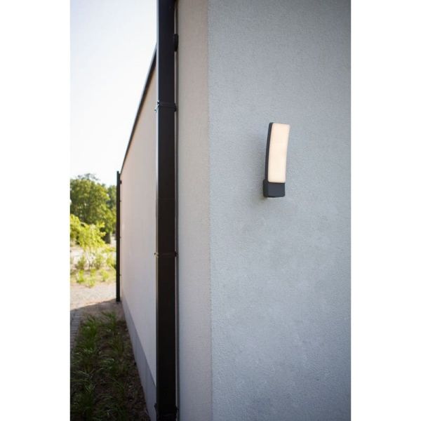 Aplique LED curvo de exterior KIRA súper potente antracita 17,3W 4000K 1950Lm