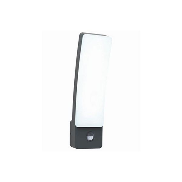 Aplique LED curvo de exterior con sensor KIRA antracita 18W 4000K 1860Lm