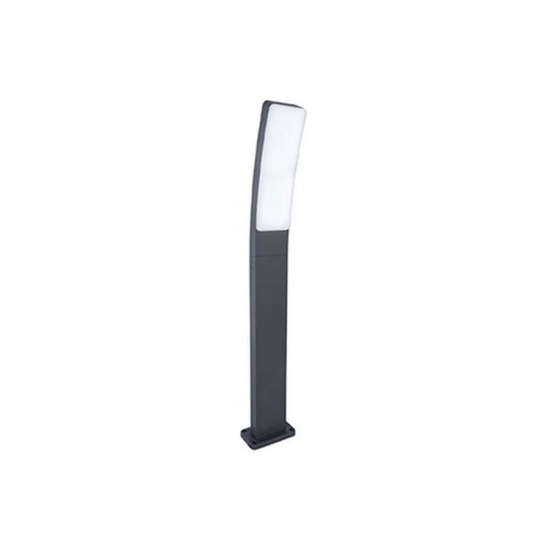 Baliza de exterior LED curvo KIRA antracita 4000K súper potente 1950Lm 17,3W