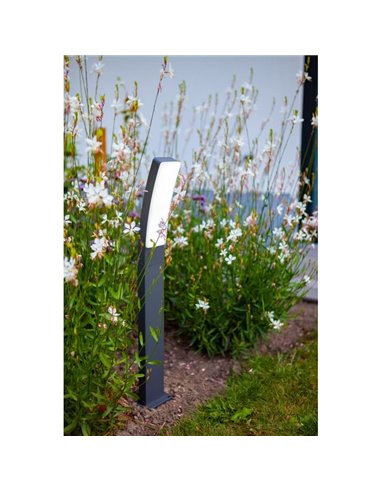 Baliza de exterior LED curvo KIRA antracita 4000K súper potente 1950Lm 17,3W