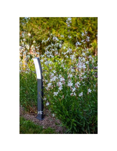 Baliza de exterior LED curvo KIRA antracita 4000K súper potente 1950Lm 17,3W