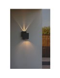 Aplique moderno cuadrado LED up&dpwn ajustable RIALTO 40º Haz de luz abajo 3000K muy potente 2000Lm 21W