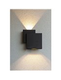 Aplique moderno cuadrado LED up&dpwn ajustable RIALTO 40º Haz de luz abajo 3000K muy potente 2000Lm 21W