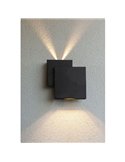 Aplique moderno cuadrado LED up&dpwn ajustable RIALTO 40º Haz de luz abajo 3000K muy potente 2000Lm 21W