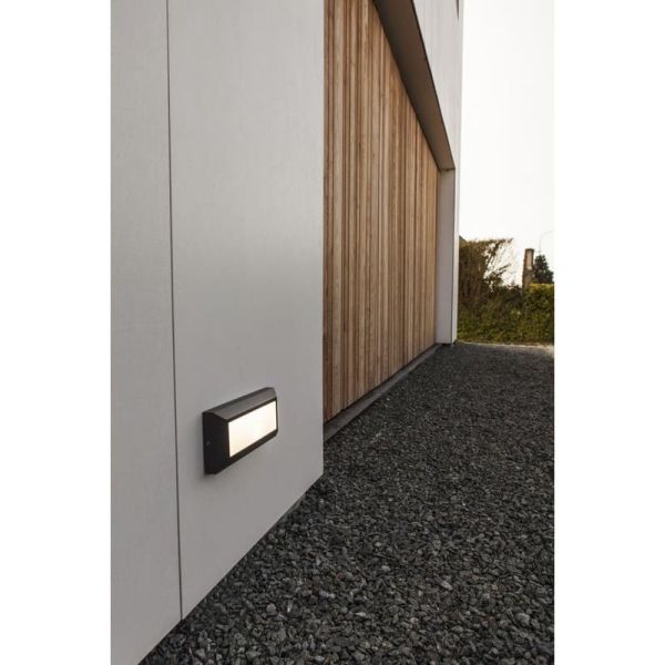 Aplique de pared inferior LED HELENA antracita  para exterior 4000K 11W 1090Lm