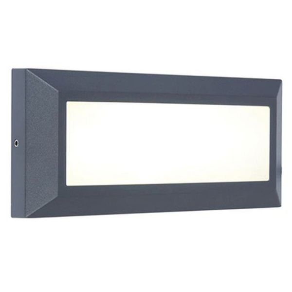 Aplique de pared inferior LED HELENA antracita  para exterior 4000K 11W 1090Lm