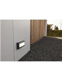 Applique inférieure LED HELENA anthracite pour extérieur 4000K 11W 1090Lm