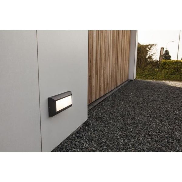Aplique de pared inferior LED HELENA antracita  para exterior 4000K 11W 1090Lm
