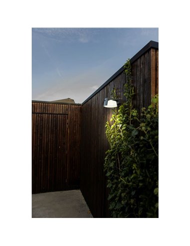 Aplique LED solar para exterior MOON antracite com sensor de movimento e luz permanente de 4000K