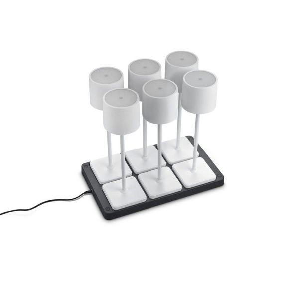 Pack 6 Lámparas Sobremesa LED Regulables cargándose