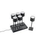 Pacote de 6 Candeeiros de Mesa LED para Exterior IP54 FERNANDEZ Bateria + Estação de Carregamento | LeonLeds