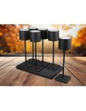 Pack de 6 Lampes de Table LED d'Extérieur IP54 FERNANDEZ Batterie + Station de Charge | LéonLeds