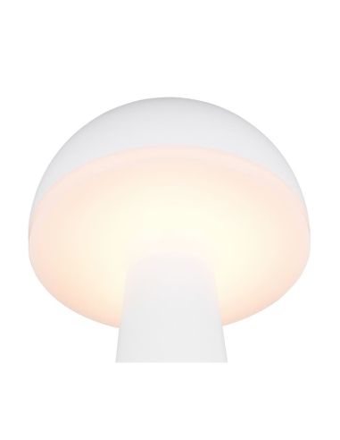 Lámpara Sobremesa Estilo Seta LED FUNGO Batería USB-C Intensidad Regulable | LeonLeds
