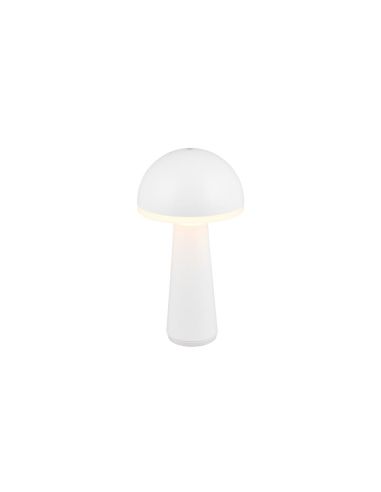 Lámpara Sobremesa Estilo Seta LED FUNGO Batería USB-C Intensidad Regulable | LeonLeds